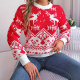 2025 New Year Autumn Winter Casual Deer Pattern Long Sleeve Hoodie