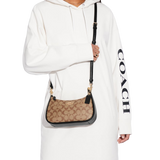 COACH Signature Teri Shoulder Bag with Chain Strap