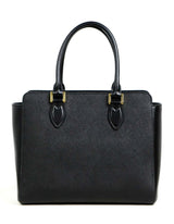 Black Saffiano Mini Top Handle Bag