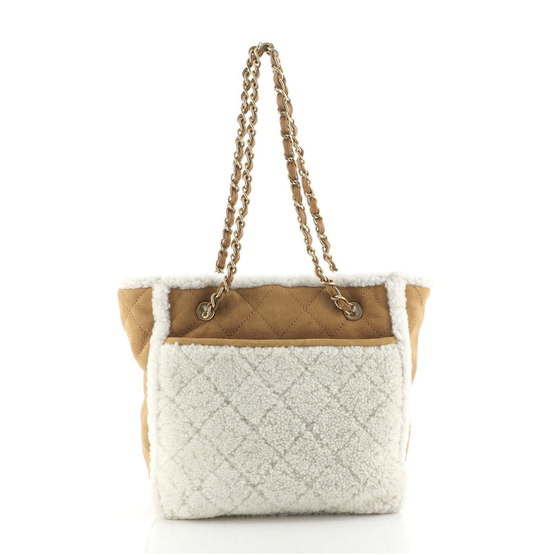 Coco Neige Shopping Tote Quilted Shearling Medium