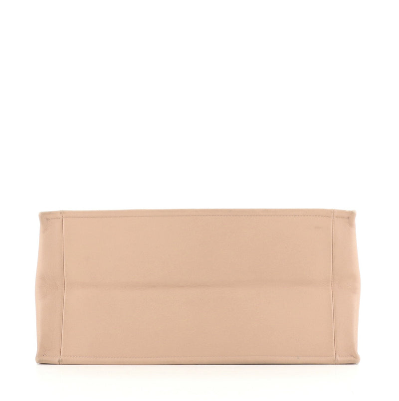 Book Tote Embossed Leather Small