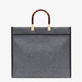 Fendi Large Gray Flannel Shopper