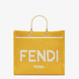 Fendi Cotton Crochet Shopper