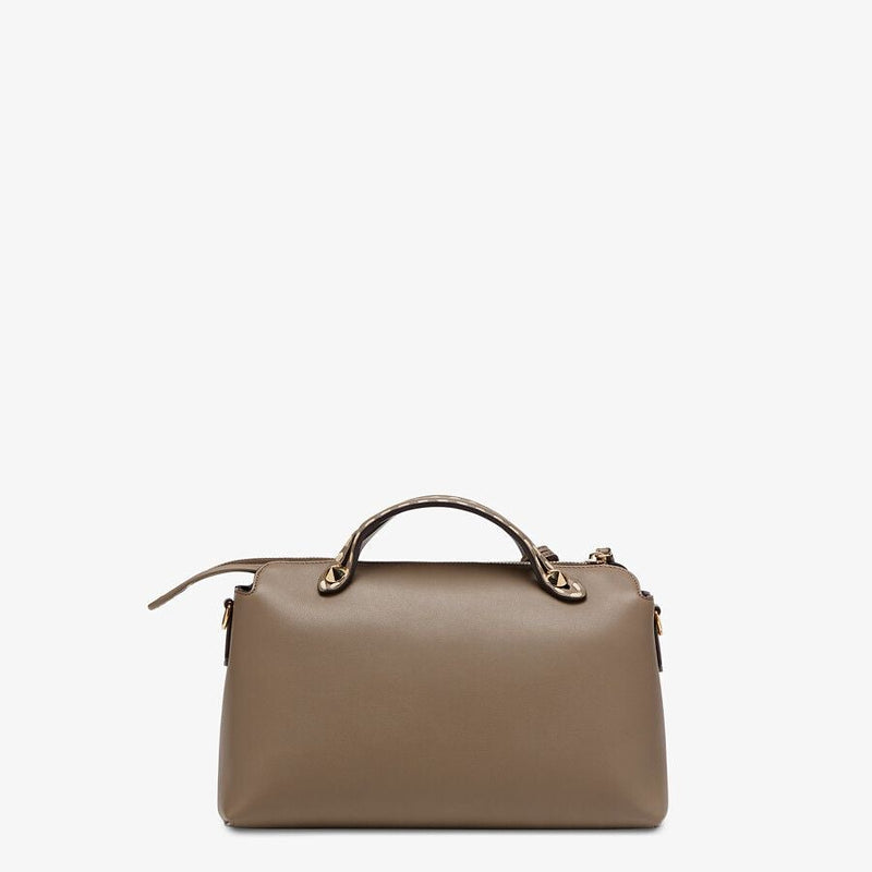 Fendi Leather and Elaphe Boston Bag