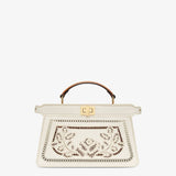 Fendi East-west Canvas Bag With Embroidery