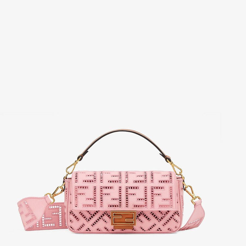 Fendi Canvas Bag With Embroidery