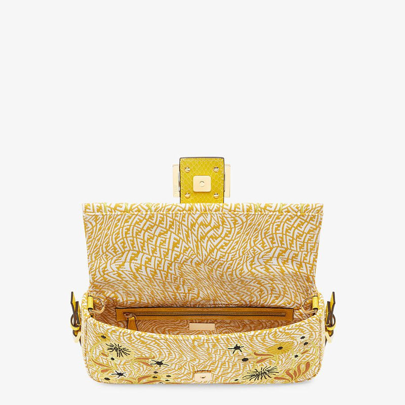 Fendi Ff Vertigo Jacquard Bag With Embroidery