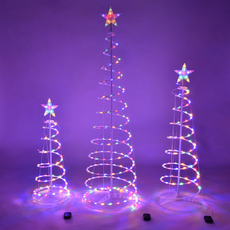 Christmas Tree Light Christmas Spiral Tree Indoor And Outdoor