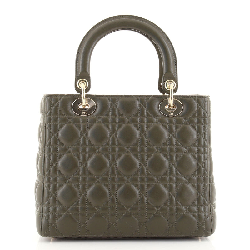 Lady Dior Bag Cannage Quilt Lambskin Medium