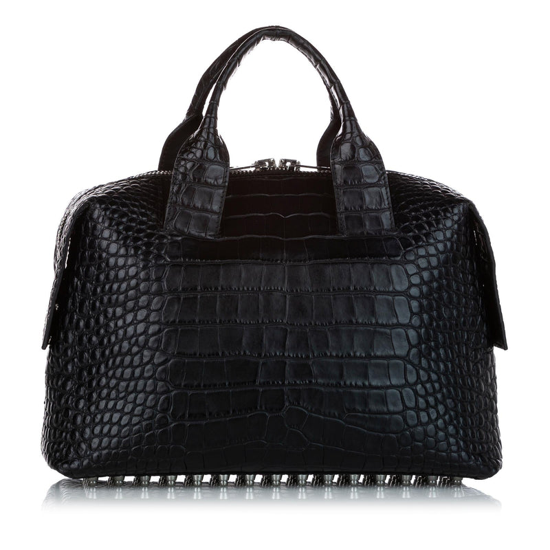 Alexander Wang Rocco Embossed Leather Satchel