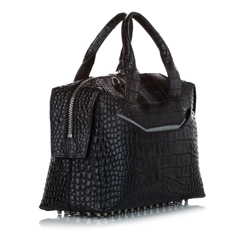 Alexander Wang Rocco Embossed Leather Satchel