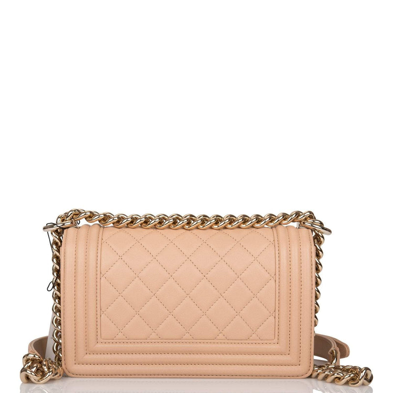 Copy of Chanel Camel Quilted Lambskin Small Boy Bag Light Gold Hardware-Payment 2