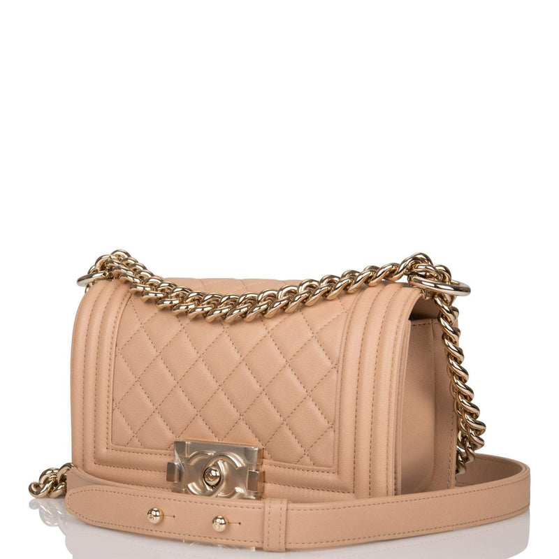 Copy of Chanel Camel Quilted Lambskin Small Boy Bag Light Gold Hardware-Payment 2