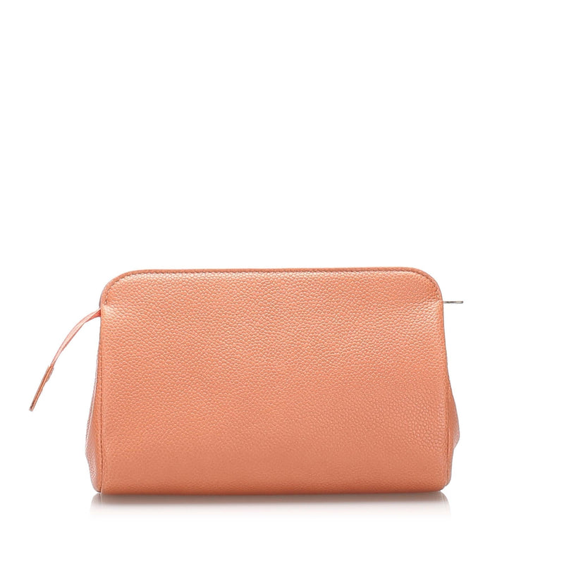 Chanel CC Caviar Leather Pouch