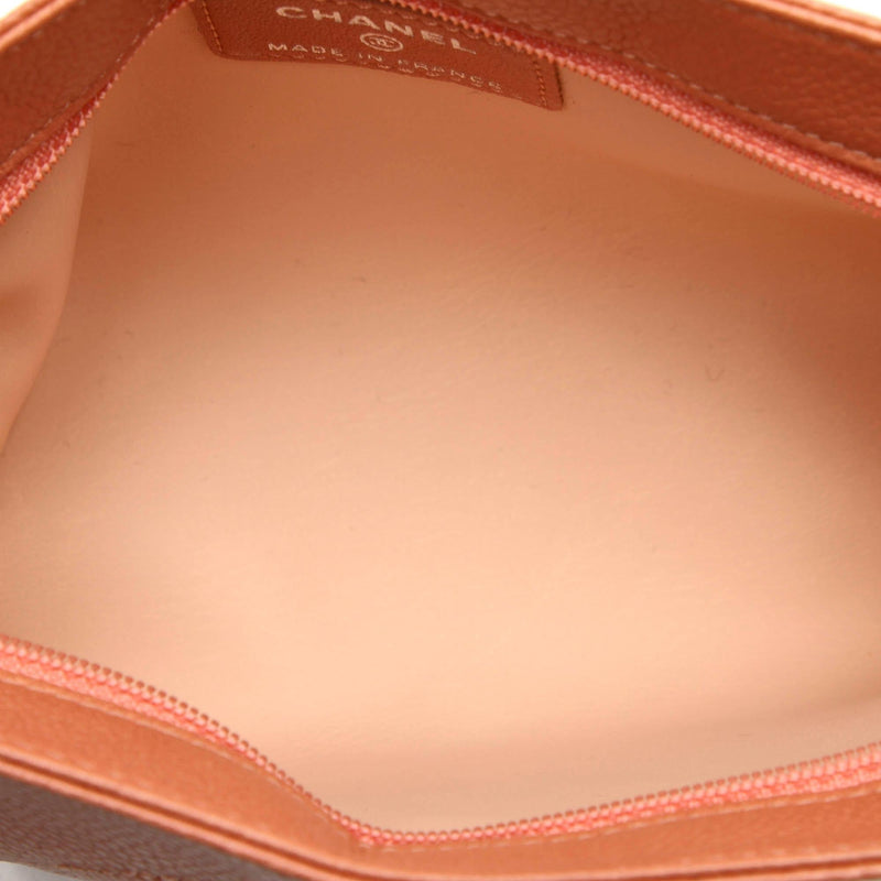 Chanel CC Caviar Leather Pouch
