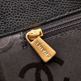Chanel CC Caviar Leather Tote Bag