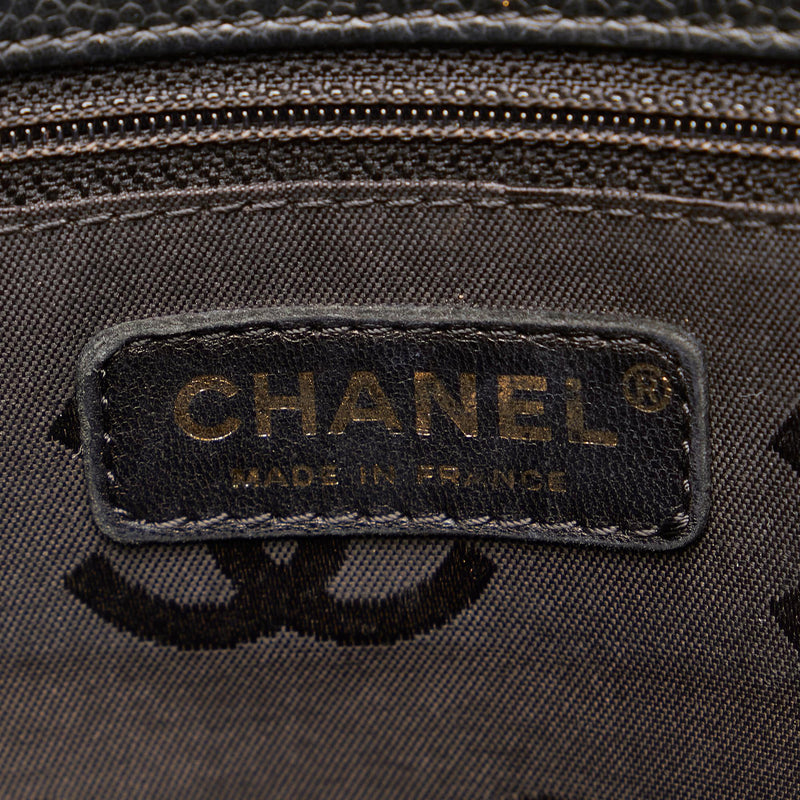 Chanel CC Caviar Leather Tote Bag