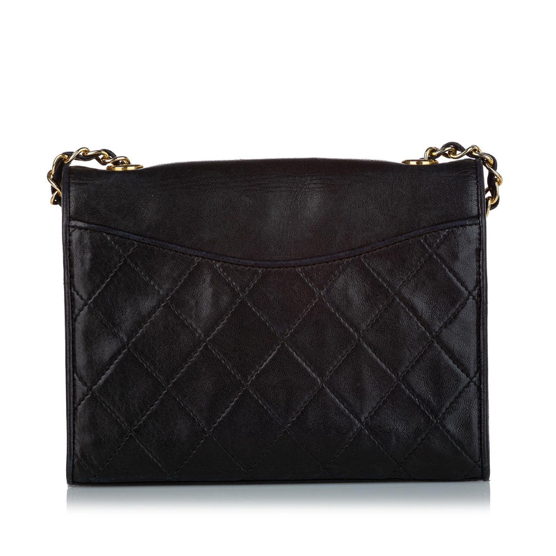 Chanel CC Timeless Lambskin Leather Shoulder Bag