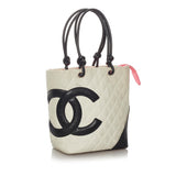 Chanel Cambon Ligne Lambskin Leather Tote Bag