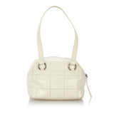 Chanel Choco Bar Caviar Leather Shoulder Bag