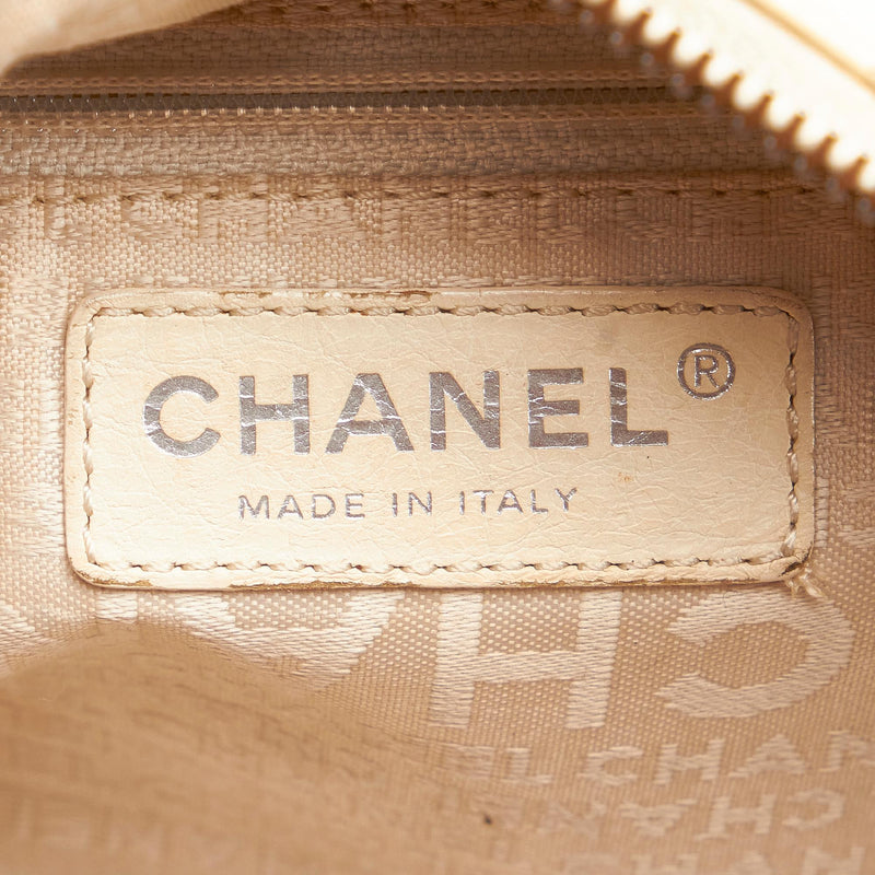 Chanel Choco Bar Caviar Leather Shoulder Bag
