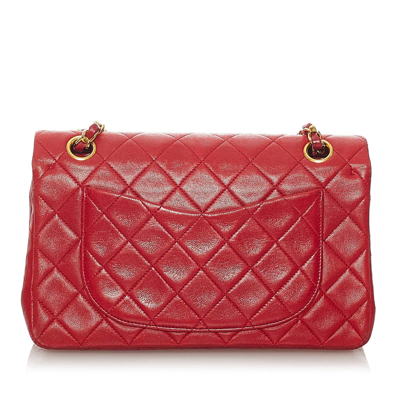 Chanel Classic Small Lambskin Leather Single Flap Bag