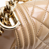 Chanel Iridescent Shiny Calfskin Old Medium Boy Bag