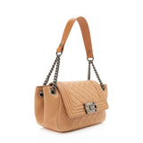 Chanel Lambskin Accordion Boy Chain Shoulder Bag