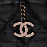 Chanel Lambskin Bubble Quilted Drawstring Shoulder Bag