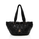 Chanel Lambskin Bubble Quilted Drawstring Shoulder Bag
