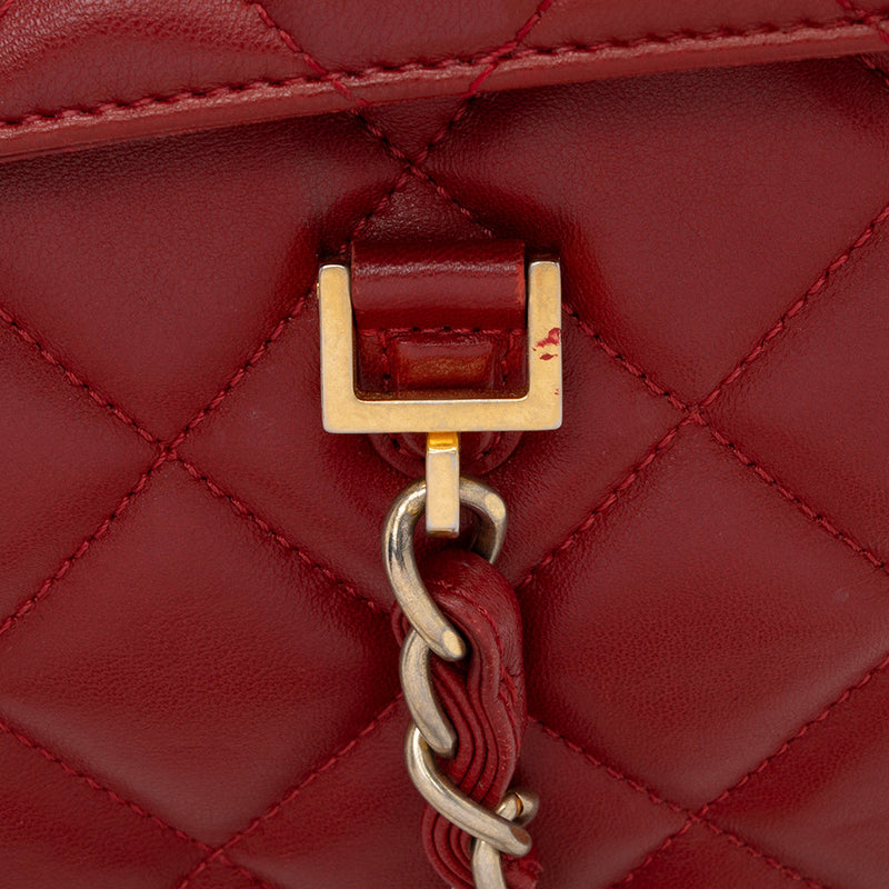Chanel Lambskin Flap CC Shoulder Bag