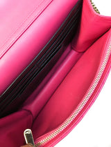 Christian Dior Cannage Quilted Leather Wallet-On-Chain Bag