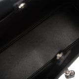 Christian Dior Black Diorissimo Pocket Matte Alligator Tote Silver Hardware
