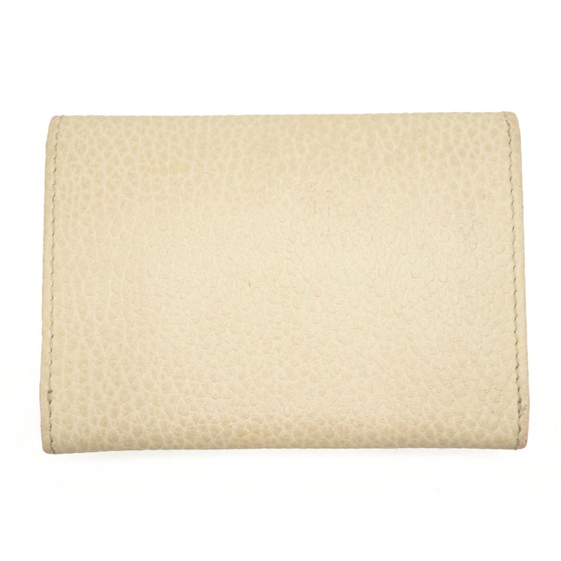 GG MARMONT CARD CASE WALLET White Cream