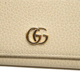 GG MARMONT CARD CASE WALLET White Cream