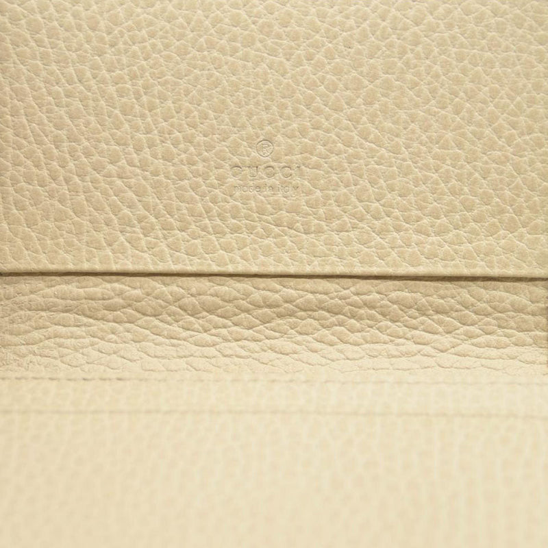 GG MARMONT CARD CASE WALLET White Cream
