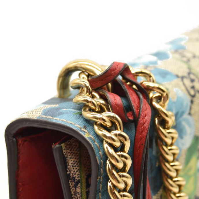 GUCCI GG Supreme Blooms Medium Padlock Shoulder Bag