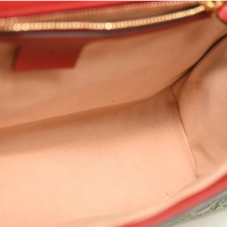 GUCCI GG Supreme Blooms Medium Padlock Shoulder Bag