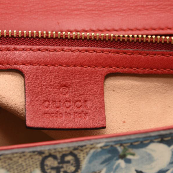 GUCCI GG Supreme Blooms Medium Padlock Shoulder Bag