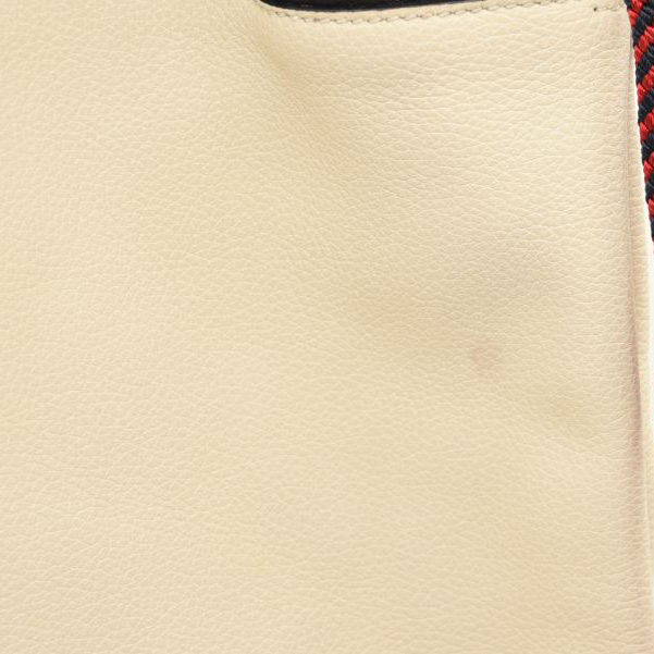 Gucci Calfskin Logo Drawstring Backpack Mystic White