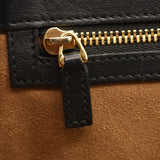 GUCCI GG Supreme Monogram Calfskin Medium Padlock Shoulder Bag Beige Black Cuir