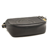 GUCCI Pebbled Calfskin Small Soho Disco Bag Black