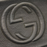 GUCCI Pebbled Calfskin Small Soho Disco Bag Black