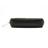 CHANEL Caviar Quilted Small Curvy Pouch Cosmetic Case Black