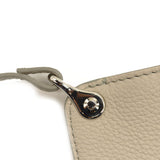 NEW CHRISTIAN LOUBOUTIN Calfskin Spikes Small East West Cabata Tote Light Grey