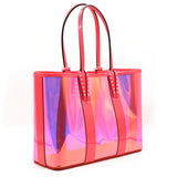 CHRISTIAN LOUBOUTIN PVC Spikes East West Small Cabata Tote Multicolor