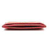 Chanel Lambskin Quilted Card Holder Red
