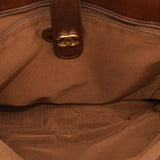 CHANEL Top Handle Turn Lock Coated Canvas Tote in Beige