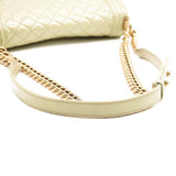 CHANEL Chanel Mint Green Quilted Patent Leather Medium Boy Flap Bag