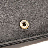 Gucci Calfskin Matelasse GG Marmont Card Case Wallet Black